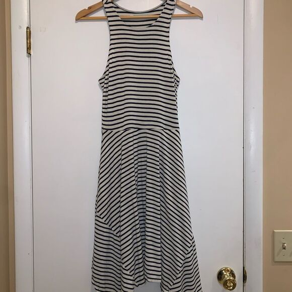 😊 3/$30 Maurices dress black & white stripes sleeveless Sz XS has POCKETS - Picture 9 of 12